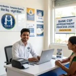 Complete step-by-step Bank CSP Appointment Process flow-chart in Hindi and English by Bank Mitra.